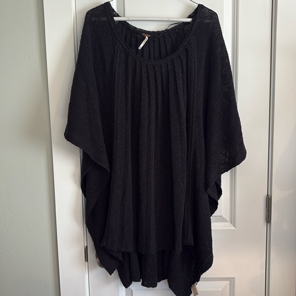 Free People Black Cape